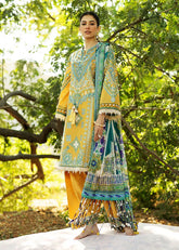 Sadaf Fawad Lawn '25 | Liana-6B | 3PC Embroidered Lawn Suit
